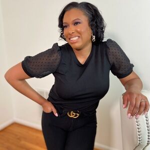 Gucci Marmont Black Leather Belt